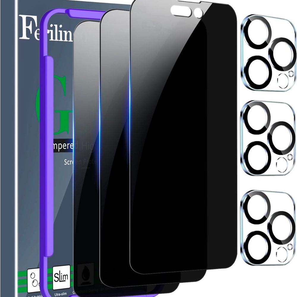 Apple iPhone 14 Pro Privacy Screen Protector Tempered Glass NWT